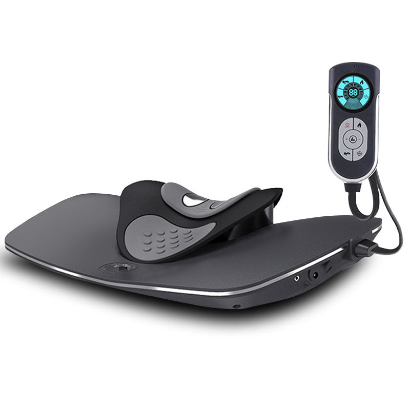 Neck massager with heat and pulse settings — main product photo