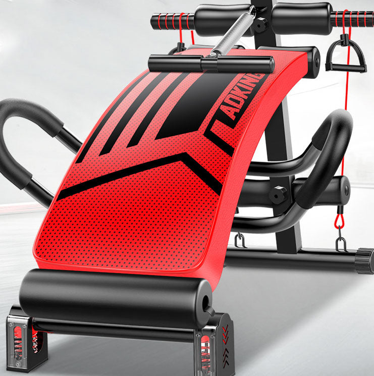 Foldable red ab board exercise incline board for sit-ups and core workouts