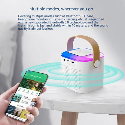 Bluetooth Karaoke Machine with 2 Mics