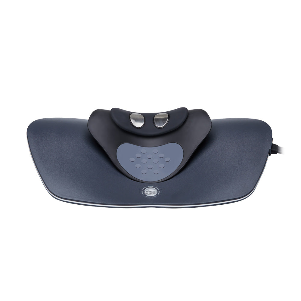 Neck massager with heat and pulse settings — shown from a different angle
