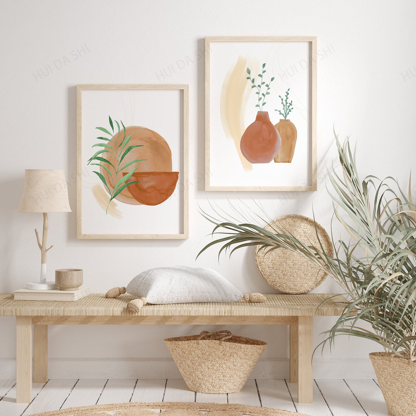 Bohemian canvas wall art print — main product photo