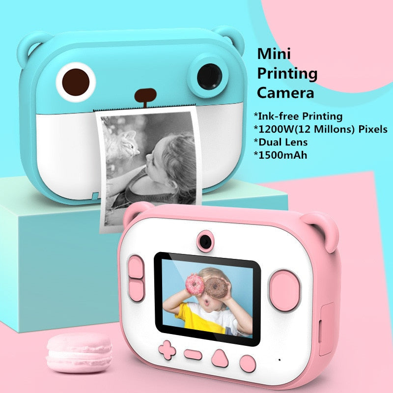 Cartoon instant-print children's camera — main product photo