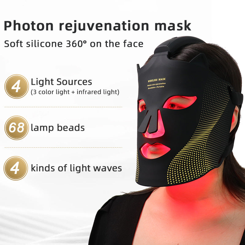 Silicone LED Facial Beauty Device