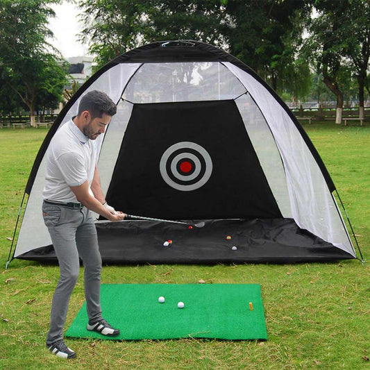 Backyard golf practice net cage — main product photo