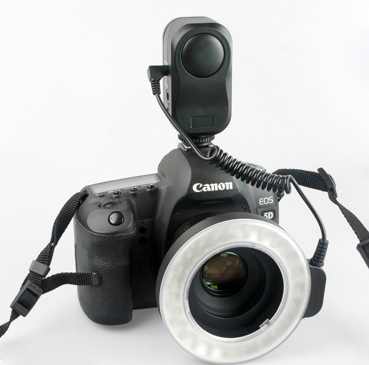 LED ring light for photography — shown from a different angle