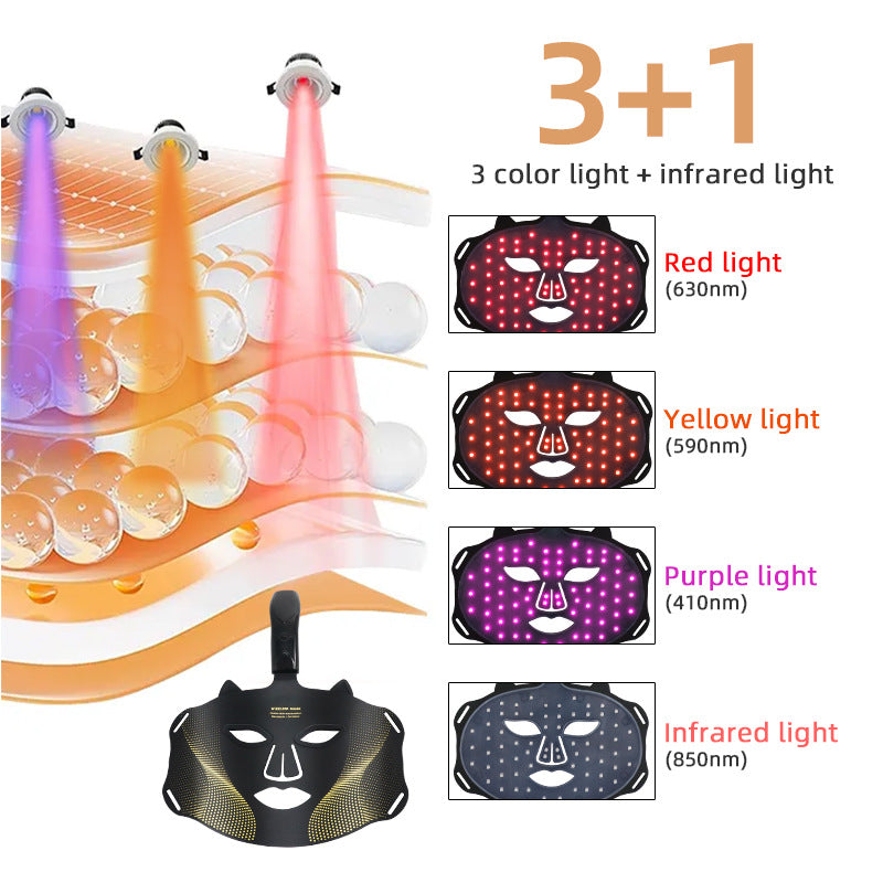 Silicone LED Facial Beauty Device