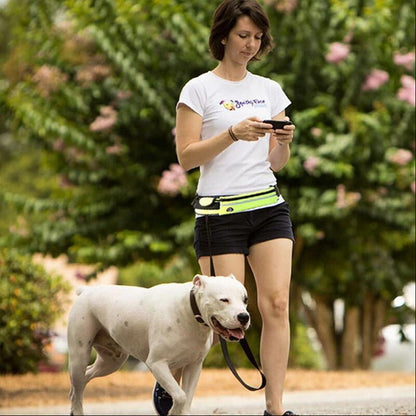 Hands-Free Bungee Dog Leash Belt
