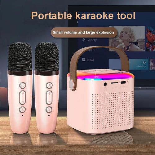 Bluetooth Karaoke Machine with 2 Mics