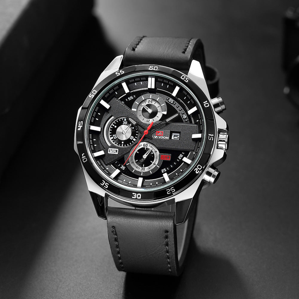 Men's Quartz Watch with Calendar