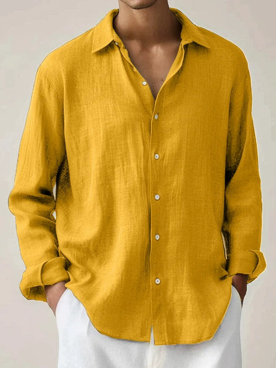 Men's Long Sleeve Buckle Shirt