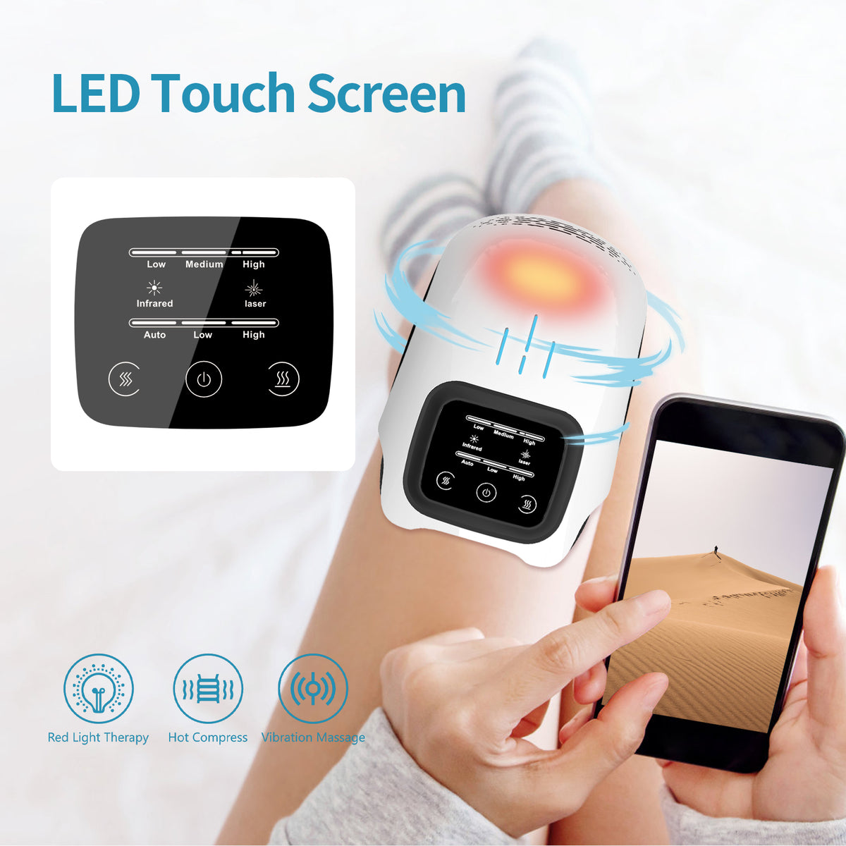 Heated Kneading Knee Massager