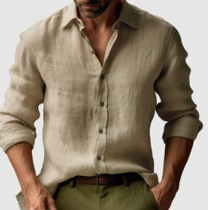 Men's Long Sleeve Buckle Shirt