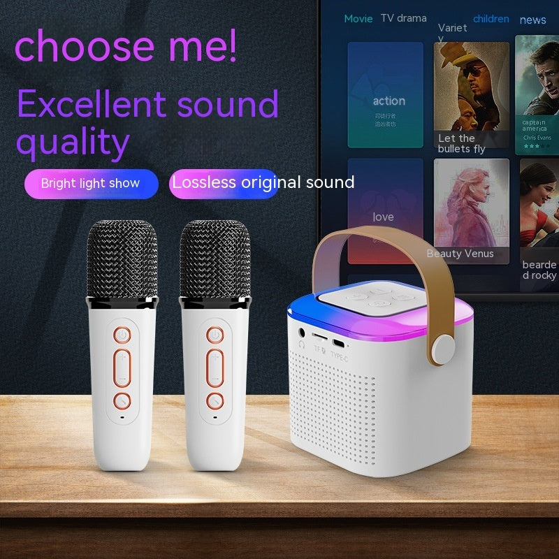 Bluetooth Karaoke Machine with 2 Mics