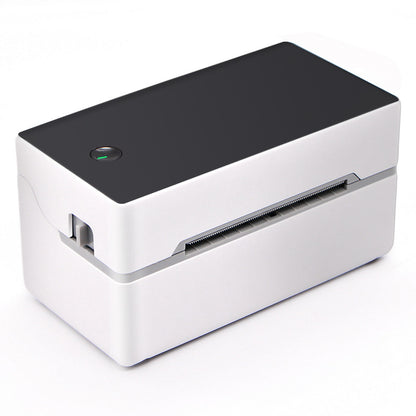 Bluetooth thermal shipping label printer — close-up detail view