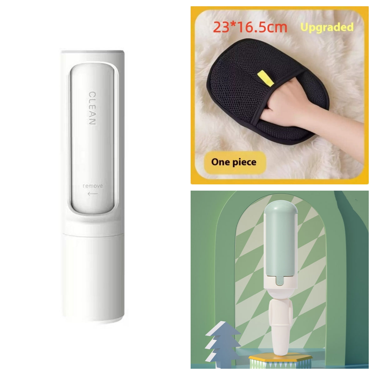 2-in-1 Reusable Pet Hair Remover Brush