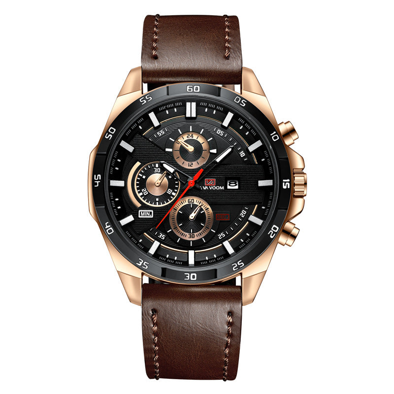 Men's Quartz Watch with Calendar