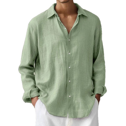 Men's Long Sleeve Buckle Shirt