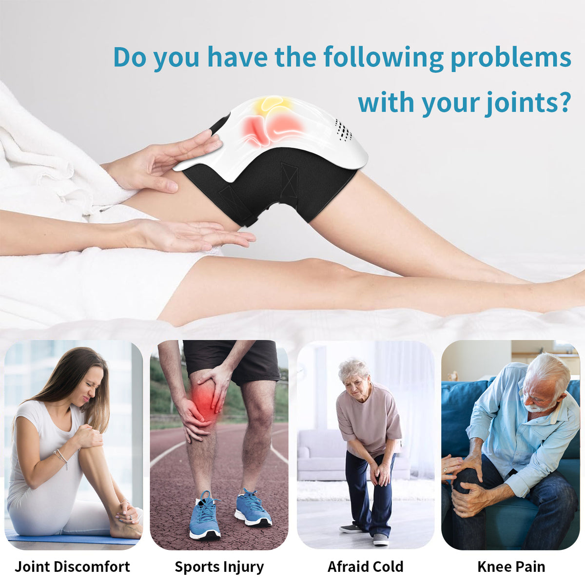 Heated Kneading Knee Massager